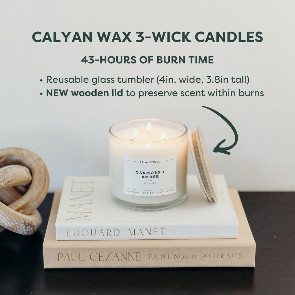 Seaside & Citrus 3 Wick Scented Candle - 43 Hour Burn