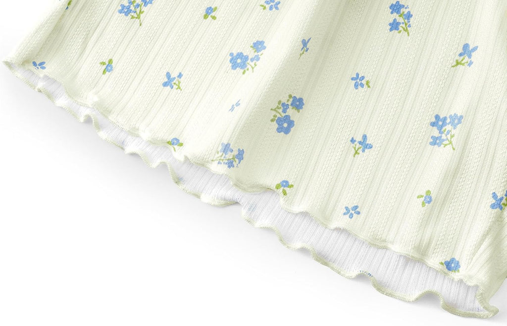 Pc Girls Pointelle Pajamas, Flared Wide-Leg Pants
