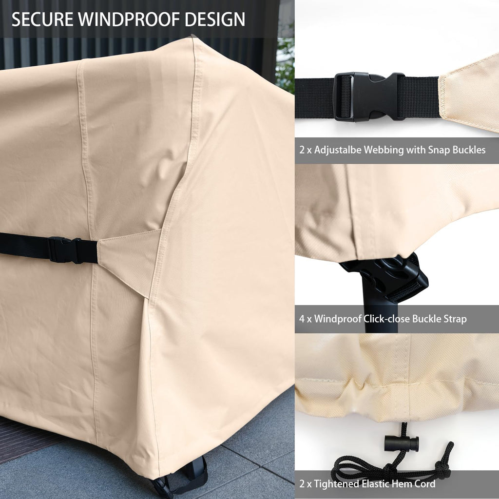 Patio Furniture Set Covers Waterproof Patio Conversation Sets Cover Heavy Duty 600D Outdoor Sectional Sofa Couch