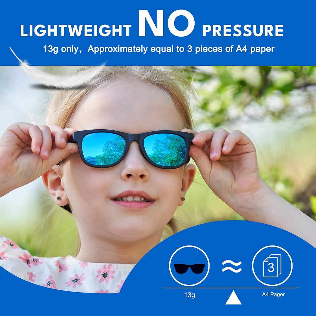 Pack Toddler Polarized Sunglasses UV400 with Strap