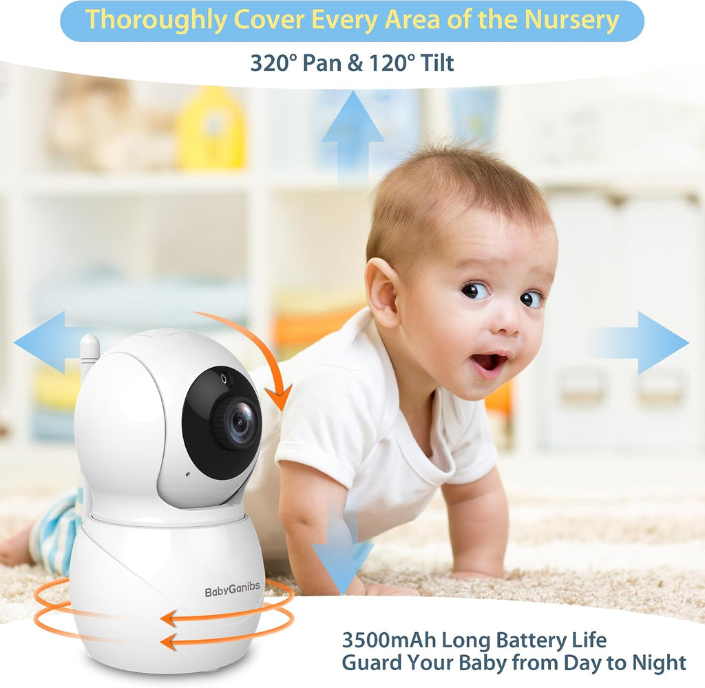 Monitor with Camera and Audio No WiFi Remote Control 4.3''