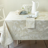 Harmony Scroll Woven Damask Fabric Tablecloth, Everyday, Parties, Special Occasions, Weddings and Ho