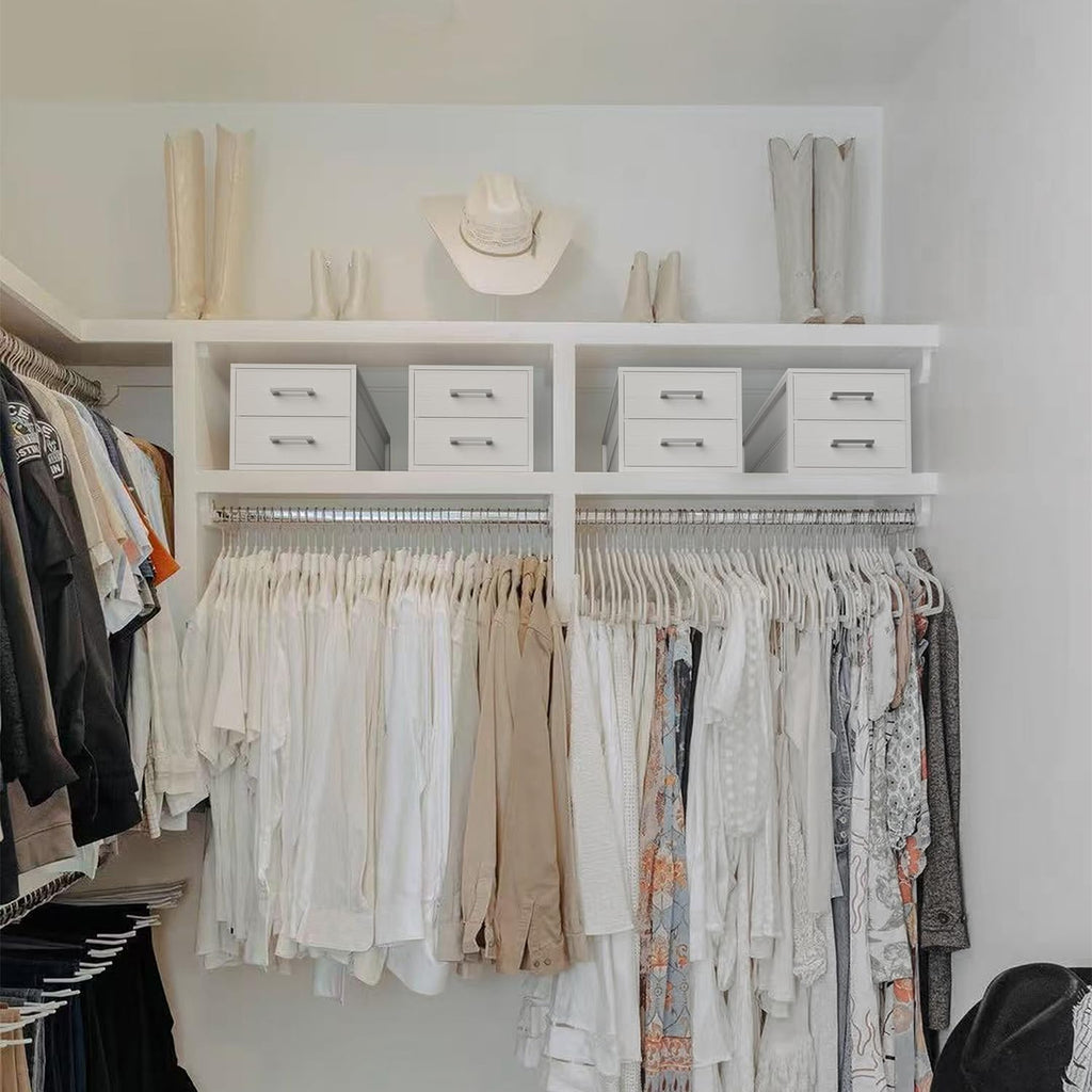 Stackable Storage Drawers Closet Organizers and Storage Fabric White 2 Drawer Dresser Modern