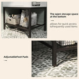 Modern Floor-Standing Bathroom Vanity with Ceramic Vessel Sink