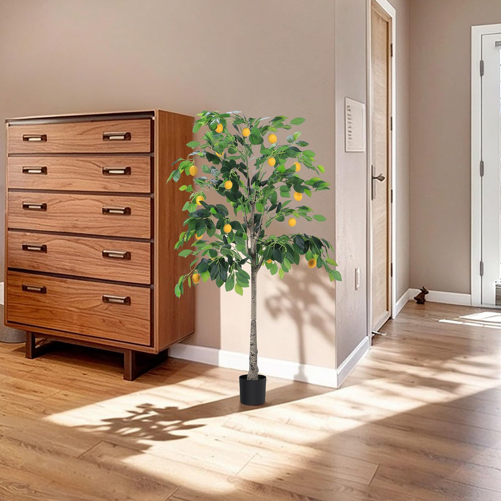 5FT Artificial Lemon Tree, Indoor Outdoor Home Decor