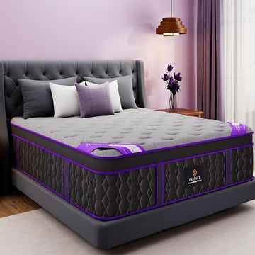 (Luxury Hotel) 14 Inch King Size Hybrid Mattress in a Box, Medium Firm | (2026 Upgraded) Mattress with Cooling-Gel