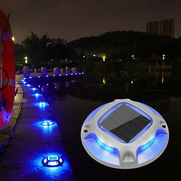 Solar Driveway Marker Lights Dock Marine Led Deck Outdoor 8 Pack