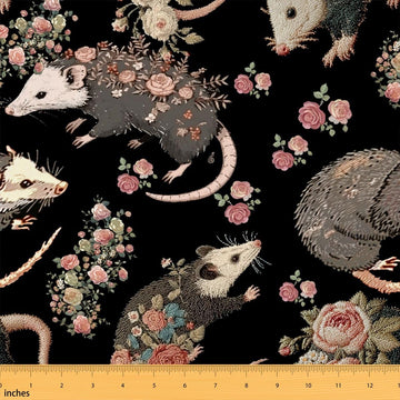 Opossum Fabric by The Yard Rosy Soft Not Stretchy Decor for