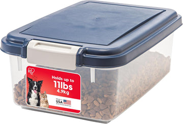 USA Dog Food Storage Container, Up to 11 lbs, Navy, Made in USA