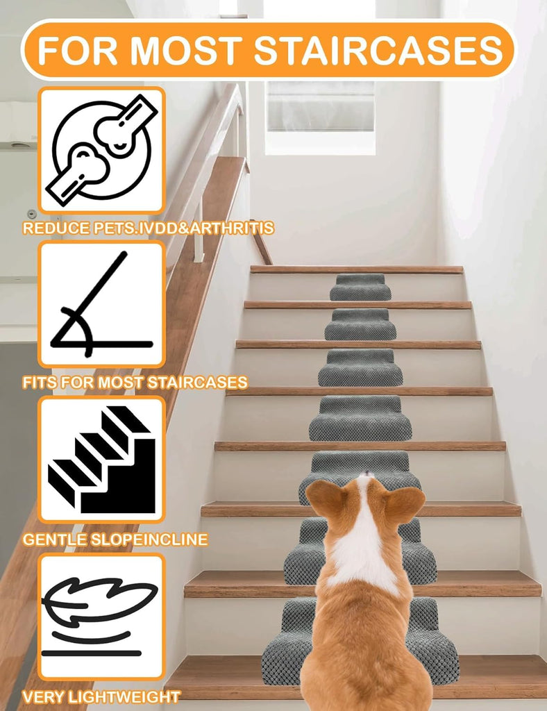 Dog Ramp for Stair, High Density Foam Dog Ramp for Stair