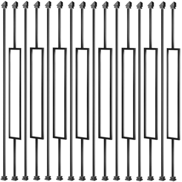 Iron Balusters for Staircases, 30 Pack Wrought Iron Baluster, Metal Stair Baluster Stair Spindles, Staircase