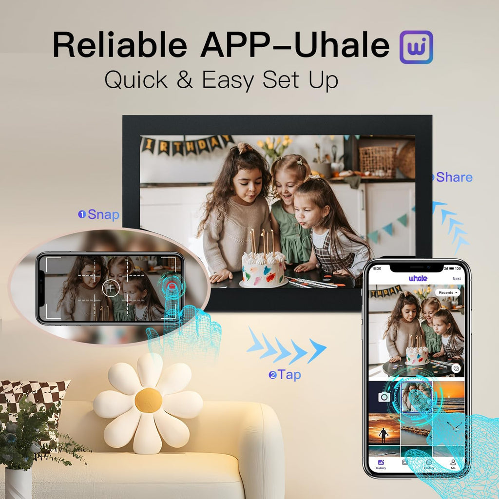 Digital Photo Frame with 15.6 Inch Touch Screen