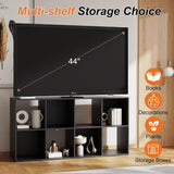 8 Cube Storage Organizer - Open Cube Bookshelf with 4 Removable Back Panels, Display Storage Bookcase, Entrance Hall