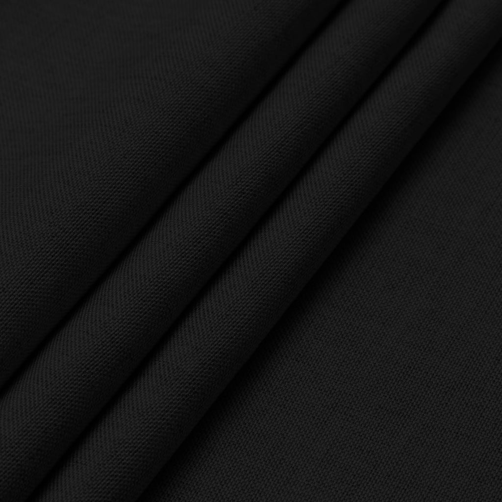 Waterproof Faux Linen Tablecloth, Rectangle, 60x120in, Black