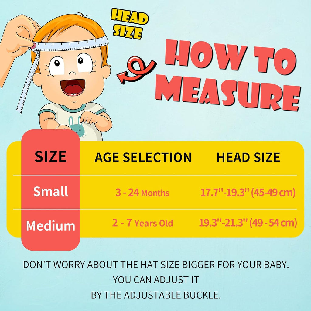 Toddler Baby Sun Hat Kids Summer Beach Essentials Adjustable Beach Hats with Bucket Wide Brim for Boys Girls Age 0-14