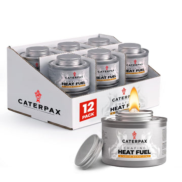 6 Hour Chafing Fuel Cans for Food Warmers and Buffet Trays 12 Pack