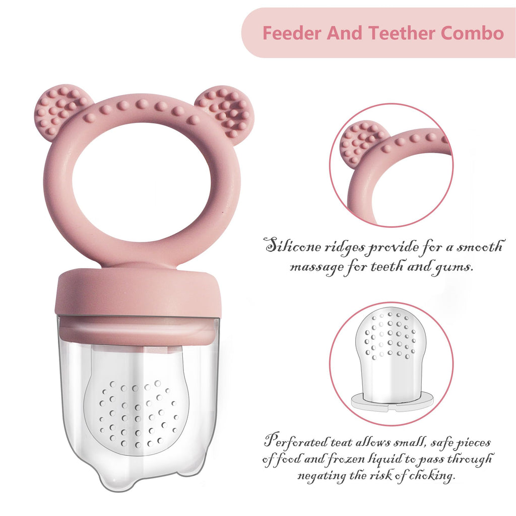 Big Spinach Silicone Freezer Tray Baby Fruit Feeder Food Teething Set Must-Have Pacifiers and Food Storage Containers