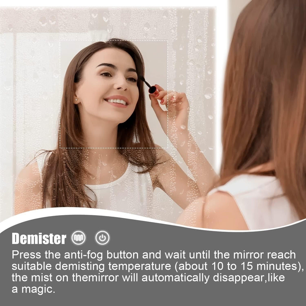 LED Medicine Cabinet,Bathroom Mirror Cabinet with Lights,20×28inch,Equip with Internal Light,Aluminum
