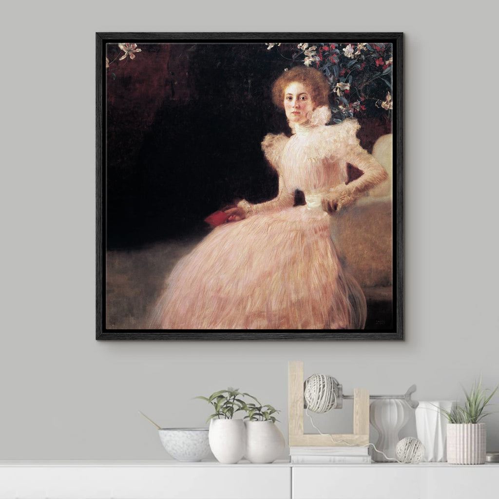 Canvas Print Wall Art Portrait of Sonja Knips by Gustav Klimt Historic Classic Illustrations Fine Art Decorative