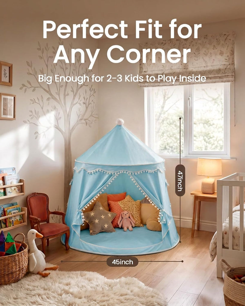Play Tent with Carry Bag, Portable Blue Game Tent for Kids