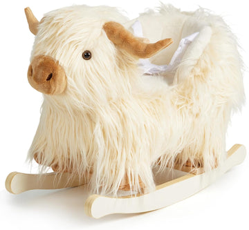 Baby Rocking Horse,Highlander Cattle Rocking Toy for 1+ Year Old Boys and Girls Rocking Horse for Kids Room Nursery