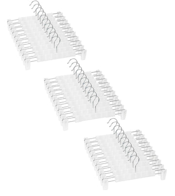 Pants Hangers with Clips, Skirt Hangers, 30 Pack, Translucent