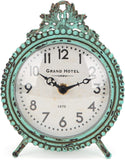 NIKKY HOME Antique Table Clock Silent Non-Ticking