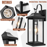 2-Pack Large Outdoor Light Fixtures IP65 Waterproof