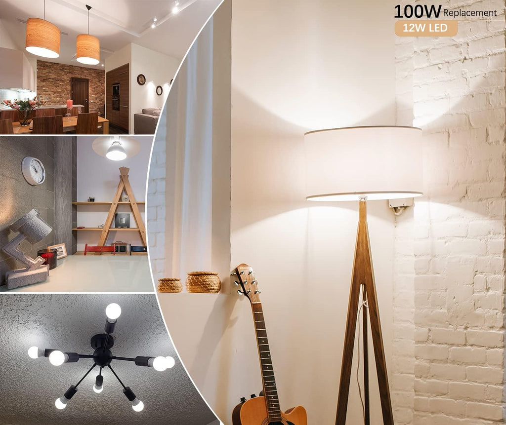 100W Equivalent E26 LED Bulbs, Daylight White 6500K