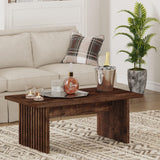 Coffee Table, Farmhouse Wood Center Table, Rectangle Mid-Century Living Room Tables