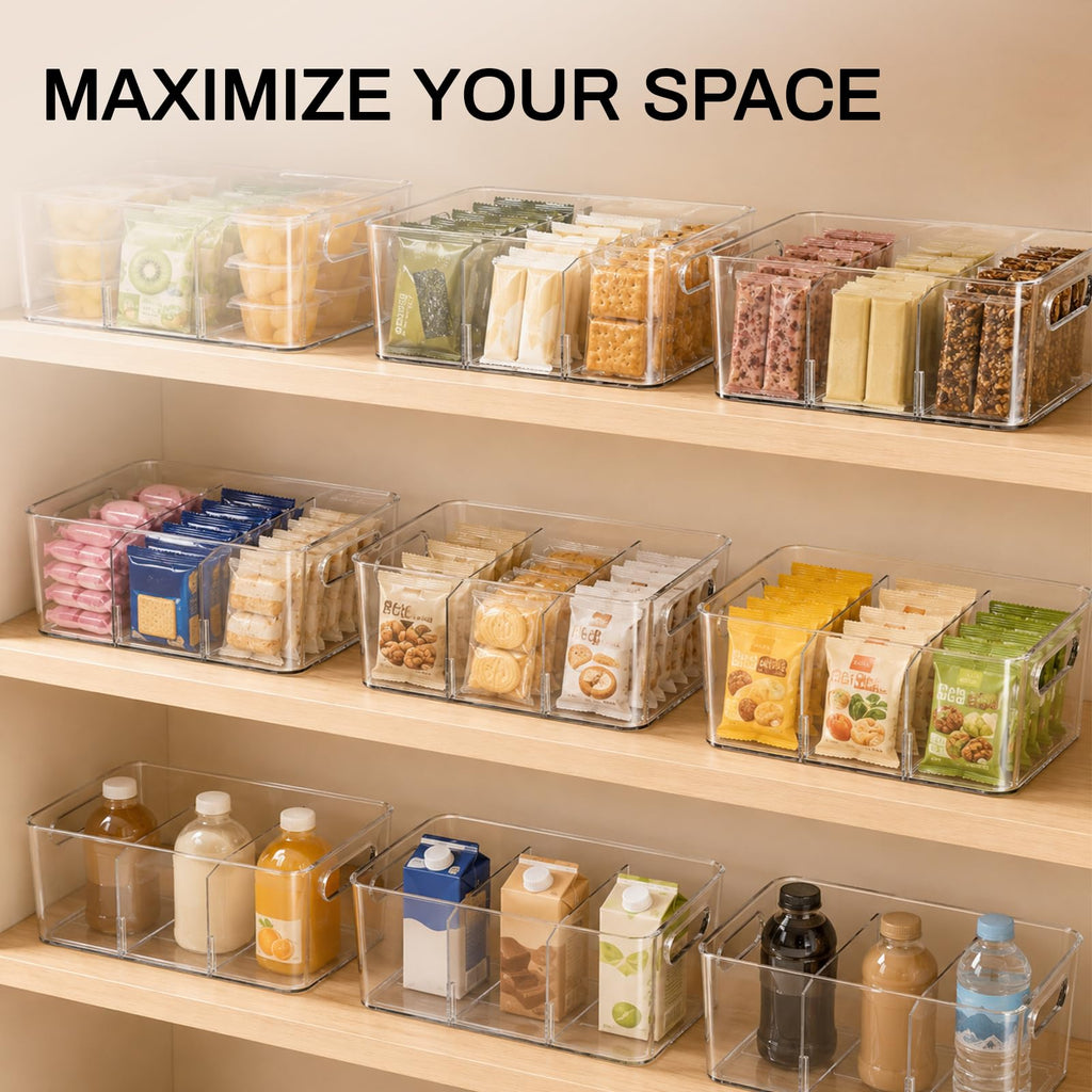 Pantry Organizers and Storage, Clear Fridge Organizer Bins