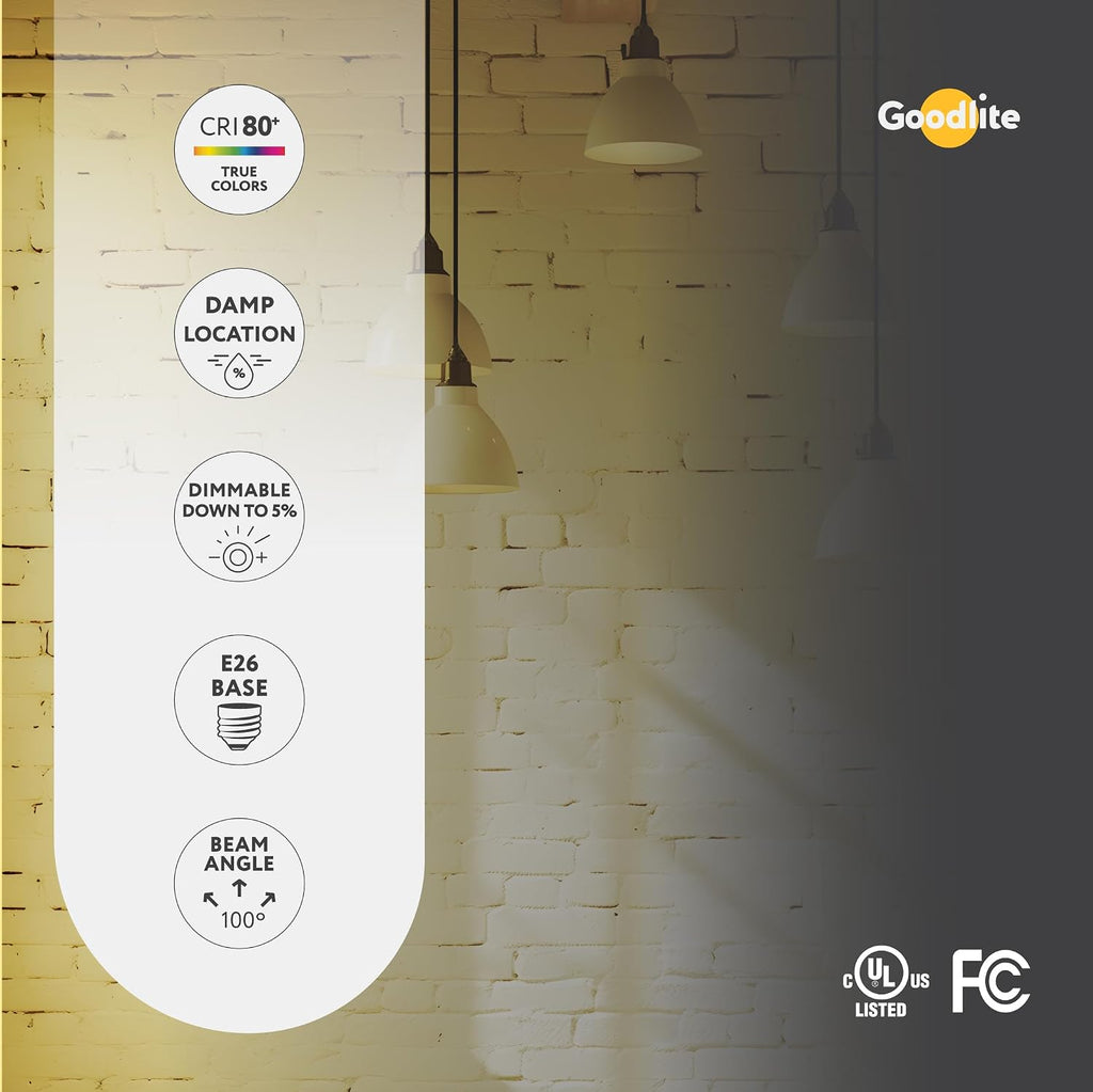 Led 6W (50W Equivalent) 530 lm BR20 Recessed Light Bulbdimmable Warm White Flood Light
