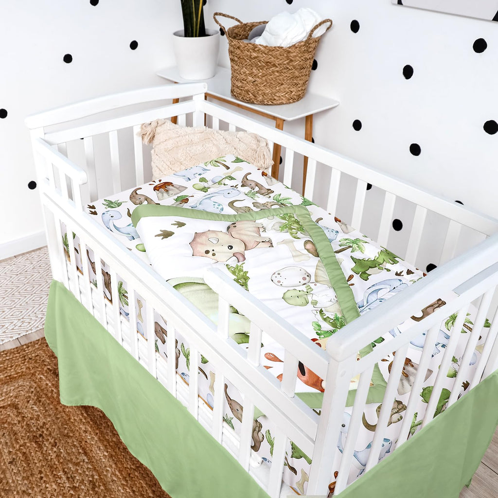 3 Pcs Dinosaur Baby Crib Bedding Set for Boy