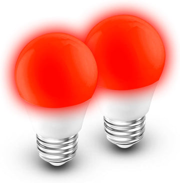 Red Light Bulbs for Sleep, 100% Blue Light Blocking, 3W Red Night Light