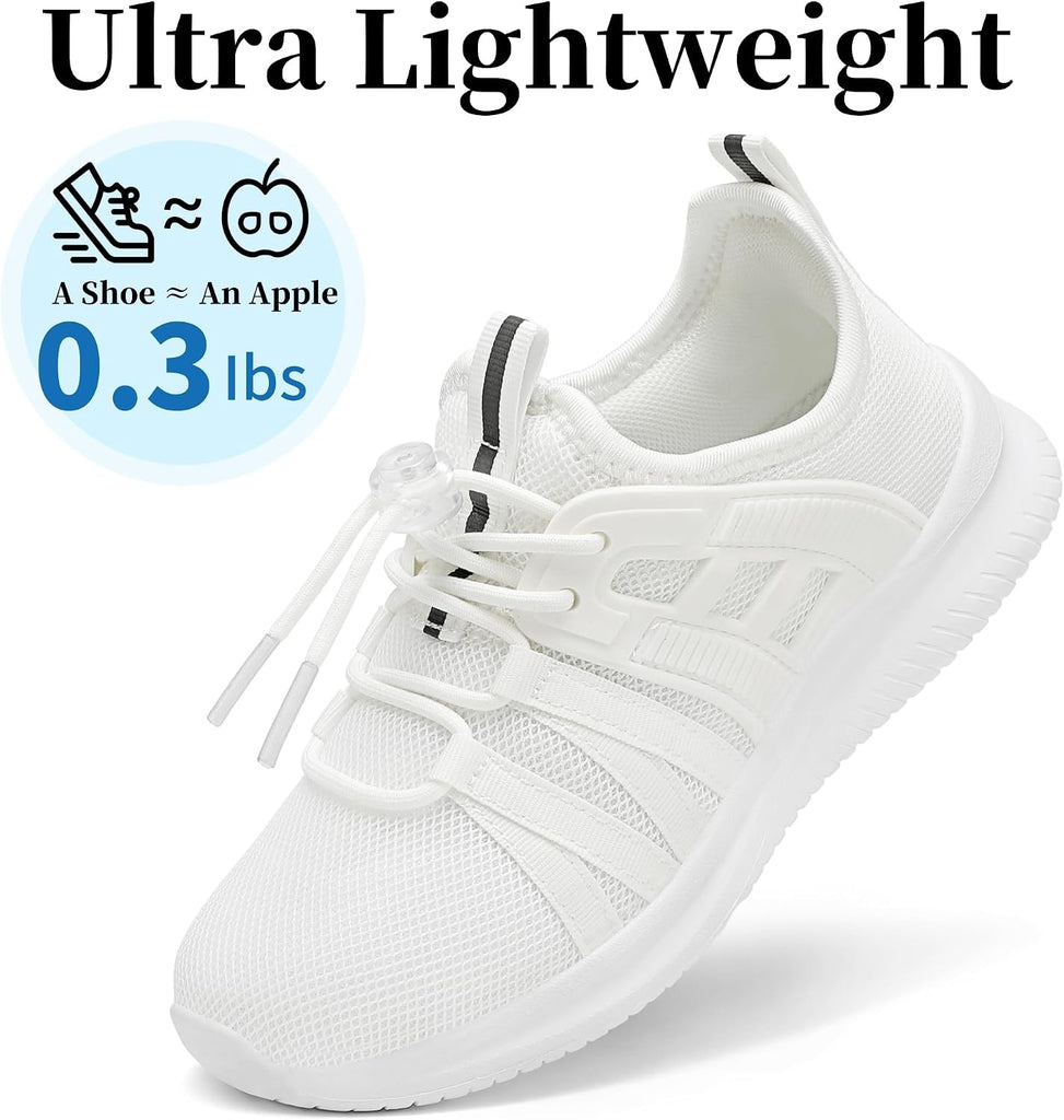 Kids Sneakers Lightweight Breathable Tennis Running School Shoes