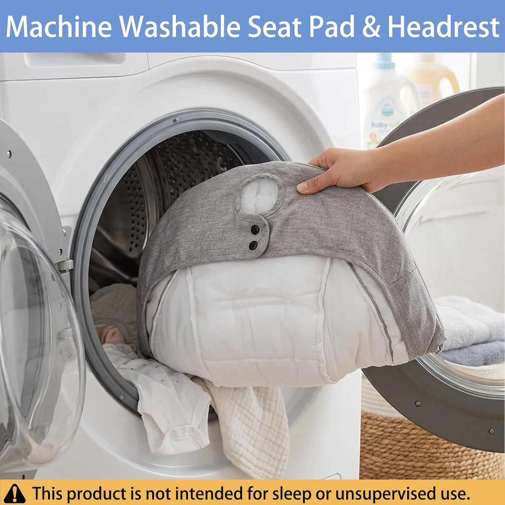Electric Baby Swing for Infants, Speed Adjustable Swing with Bluetooth Music, Timer, Point Harness and Stable