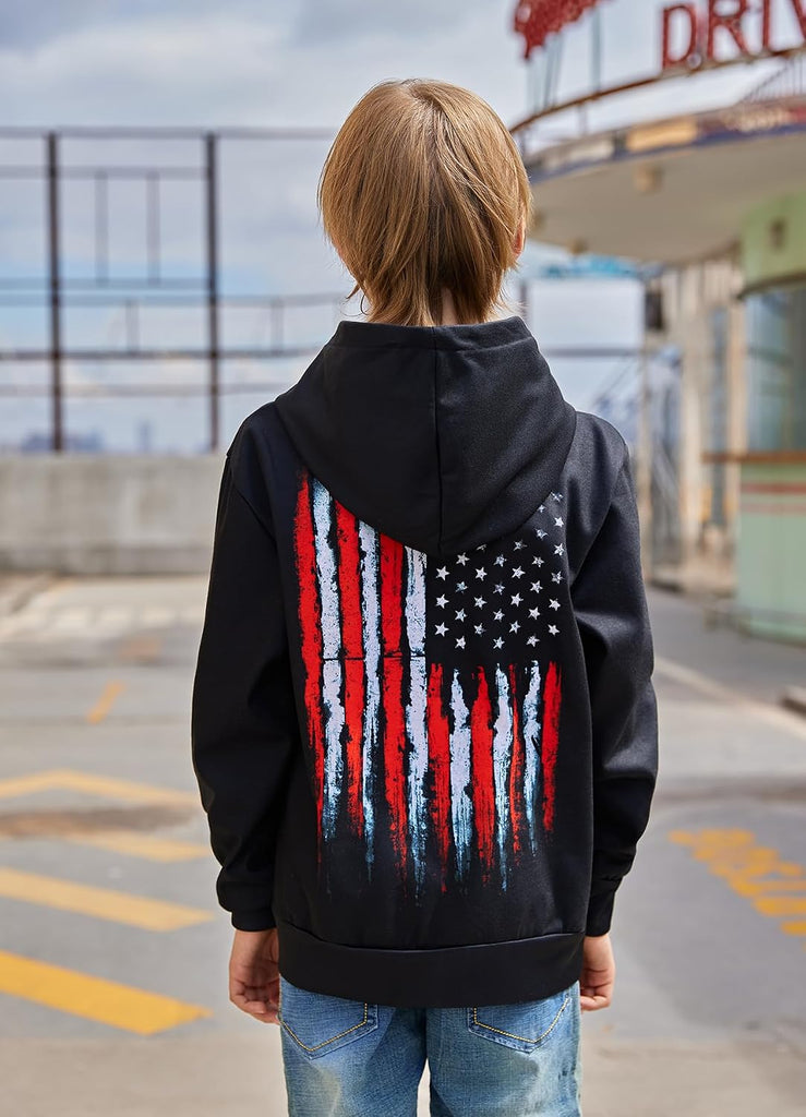 Boys Girls Warm Fleece Hoodies Sweatshirt with Pockets