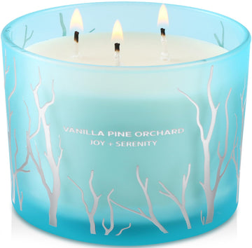 Vanilla Pine Orchard, Large 3-Wick Soy Scented Candle, 14.5 Oz