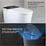 Smart Toilet, One Piece Bidet for Bathrooms, Modern Elongated Toilet with Warm Water, Dual Auto Flush