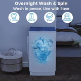 Portable Washing Machine, 20 Lbs Full-Automatic Portable Washer with 7 Wash Cycles, LED Display, Electric Laundry