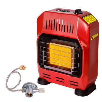 Propane Heater Indoor and Outdoor, 12000 BTU Portable Propane Radiant Heater with ODS & Tip-over Protection, Gas