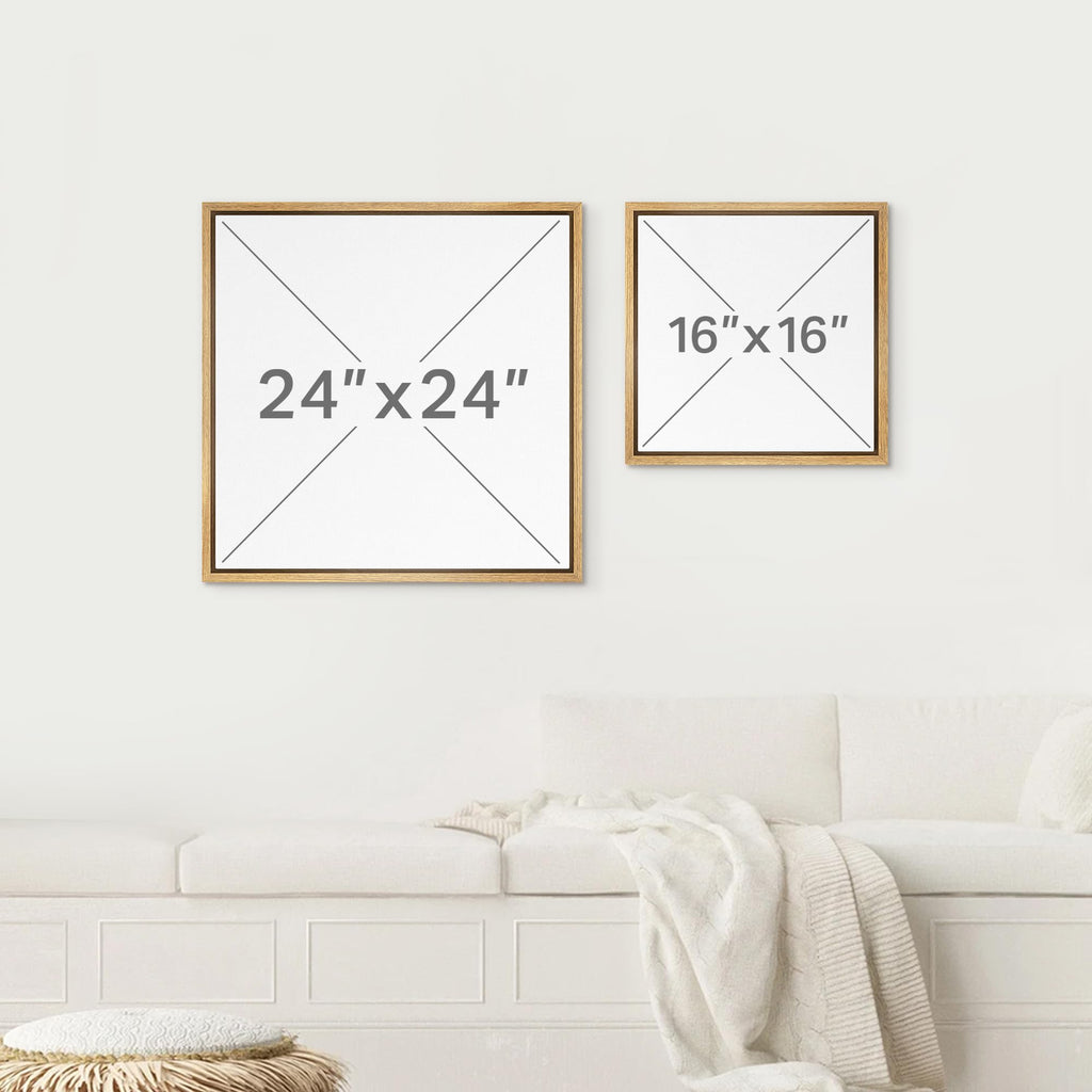 Framed Canvas Print Wall Art Geometric Grunge Minimal Dot Pattern Abstract Shapes Illustrations Modern Art Decorative