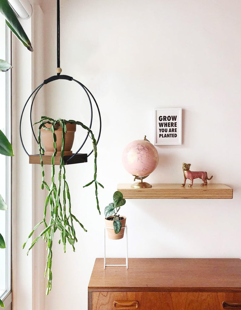 Hanging Planter for Indoor Plants Macrame Plant Hanger Hanging Plant Holder Stand for Window Wall Celling Decor Brown