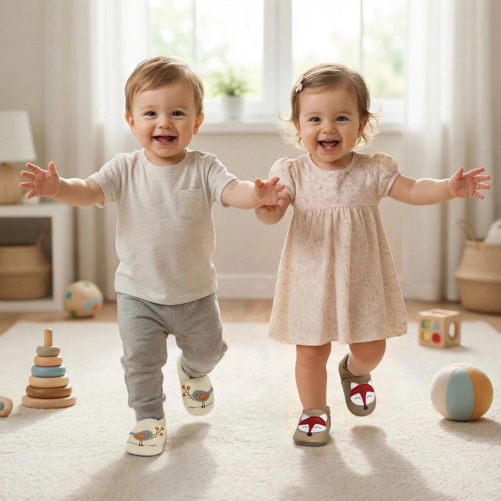 Baby Moccasins Soft Sole First Walking Shoes(, Beige)