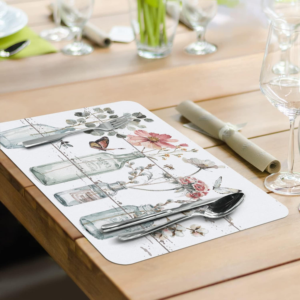 Country Weekend Reversible Easy Care Placemat 4 Pack - Set of 4