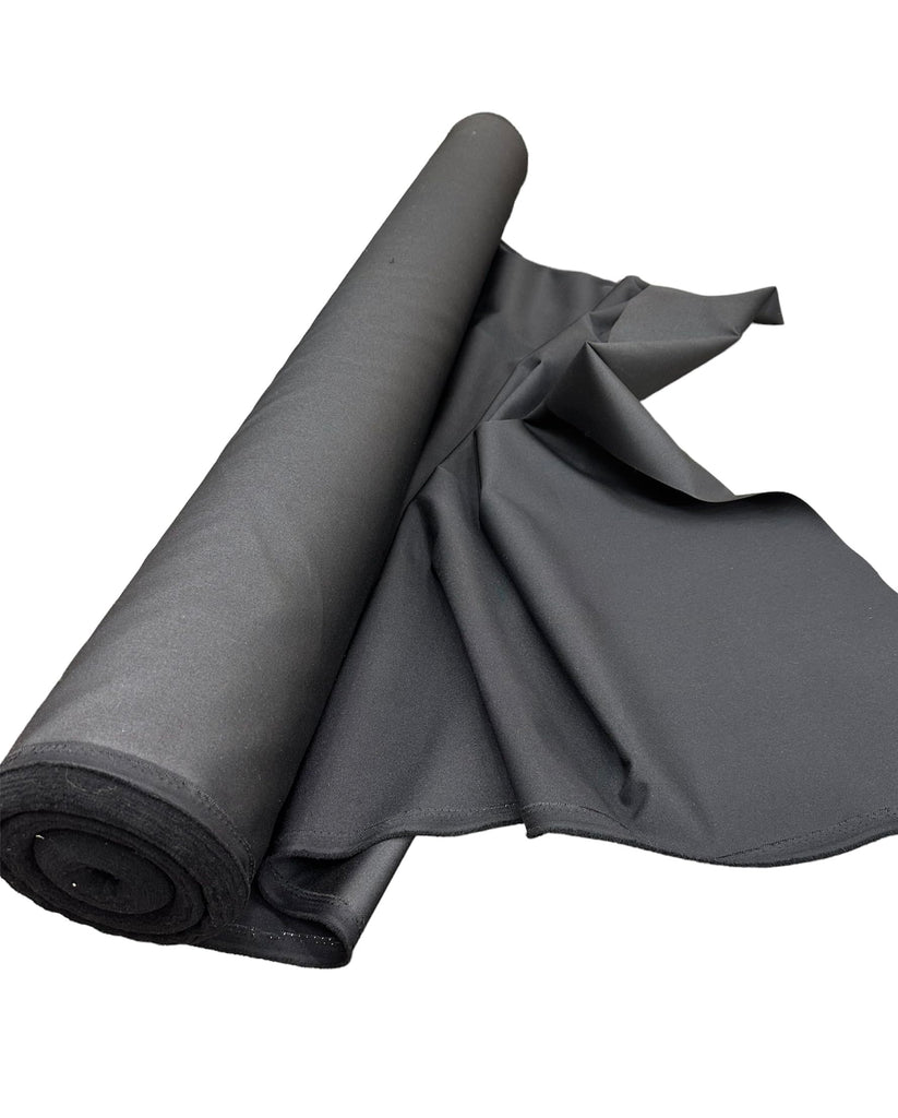 Black 1000D Waterproof Canvas Fabric by The Yard - Heavy Duty Outdoor Indoor Upholstery Fabric Furniture, Boat