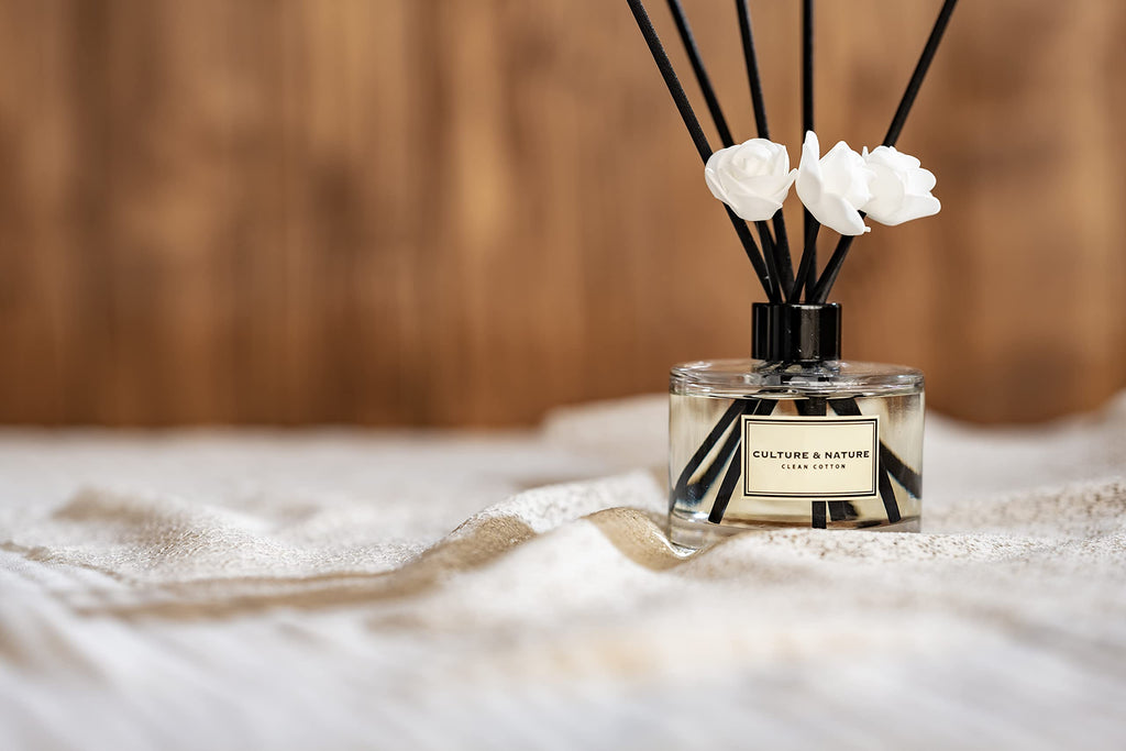 Reed Diffuser Set 6.7oz (200ml) Lily of the Valley Scented Diffuser with Sticks Home Fragrance Reed Diffuser Shelf