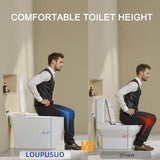 Luxury Smart Toilet with Foam Shield Auto-Open/Close Lid,One Piece Bidet Toilet Heated Seat for Bathrooms