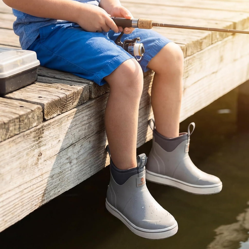Kid's Waterproof Deck Boots for Toddlers Boys and Girls