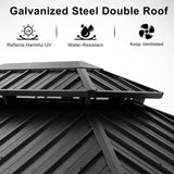 Hardtop Gazebo 12x20 - Outdoor Metal Hard Top Gazebo